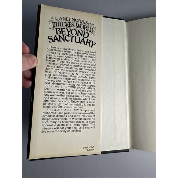 Thieves World Beyond Sanctuary By Janet Morris HC 1985 Book Club Edition, Baen - Picture 7 of 10